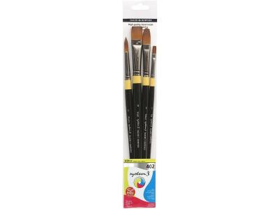 DALER ROWNEY Pochette 4 Pinceaux System 3 Ml - 