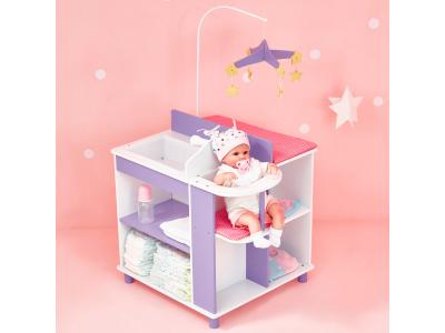 Teamson Kids Centre de toilette pour poup&eacute;e Little Princess bois