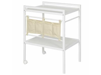 ID KIDS Table &agrave; langer bois massif blanc