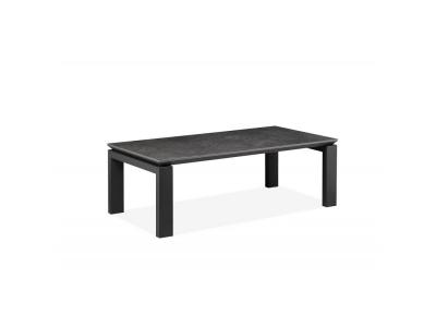 Table basse c&eacute;ramique grise anthracite pieds m&eacute;tal - ceramik 67087267