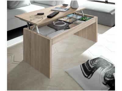 Table Basse Elevable Ch&ecirc;ne Can