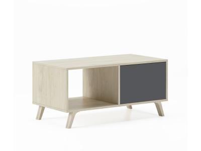 Table basse wind puccini-gris anthracite, 92x50x45cm