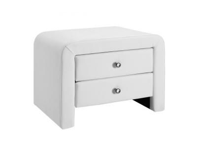 Table Chevet Design Eva - Blanc 