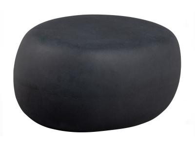 Table basse organique en fibre d'argile gris anthracite