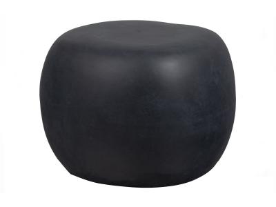 Table basse en fibre d'argile D50cm gris anthracite