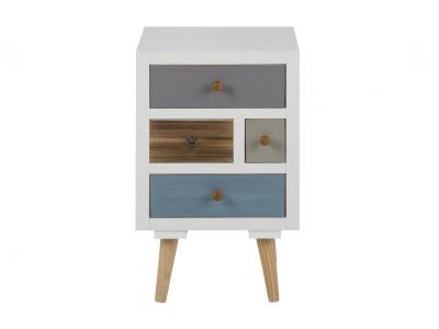 Table de chevet 4 tiroirs - thalia