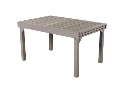 HESPERIDE Table rectangulaire ext. Piazza 10 p. effet bois lin et tonka Hesp&eacute;ride - Lin