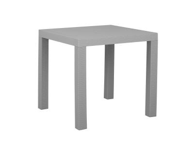 BELIANI Table de jardin gris clair 80 x 80 cm fossano 158511