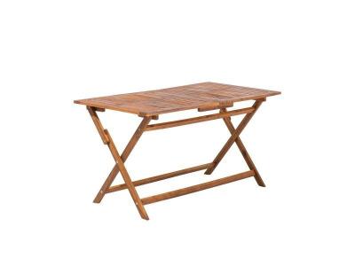 BELIANI  - Table de jardin pliante en bois 140 x 75 cm CENTO