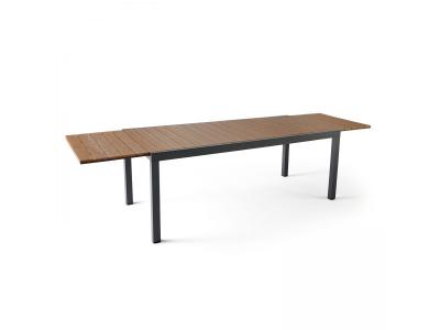 OVIALA Table de jardin rectangulaire extensible (200/300 x 94,5 x 75 cm)