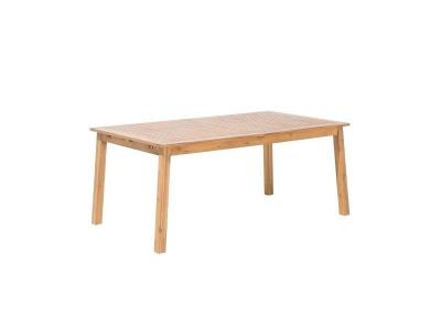 BELIANI Table de repas de jardin extensible en bois d'acacia robuste