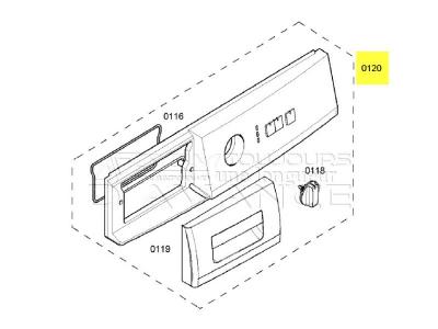 SIEMENS Tableau de bord complet pour lave linge  - 00669434 00669434