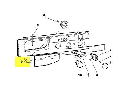 ARISTON Tableau De Bord + Poignee Complet Pour Lave Linge - C00056936