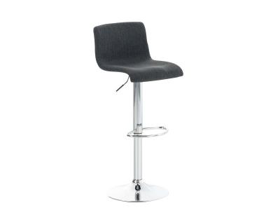 Tabouret De Bar Los Angeles CLP - Tissu, Accoudoirs, Piètement Chromé - Hauteur Réglable