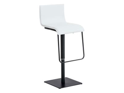 Tabouret de bar limon en similicuir , blanc /noir