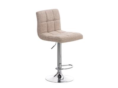CLP Tabouret de bar Peru rev&ecirc;tement tissu , Cr&egrave;me