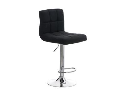 CLP Tabouret de bar Peru rev&ecirc;tement tissu , Noir