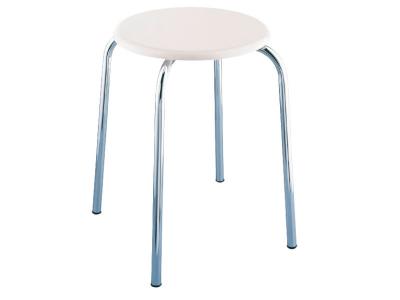 Wenko 15580100 tabouret pour salle de bains blanc