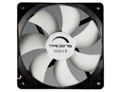 TACENS  3AURAII12, Ventilateur PC 12 cm, Ultra-silencieux, Anti-poussi&egrave;re, Noir