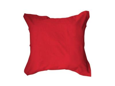 TODAY  taie d'oreiller unie carr&eacute;e coton 57 fils rouge 75 x 75