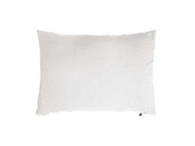 GENERIQUE Taie d'oreiller double gaze de coton blanc 50x70 cm 