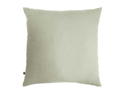 GENERIQUE Taie d'oreiller double gaze de coton vert d'eau 60x60 cm 