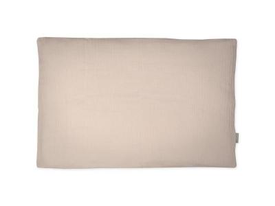 SEVIRA KIDS Taie d'oreiller b&eacute;b&eacute; enfant en gaze de coton beige 60x40 cm