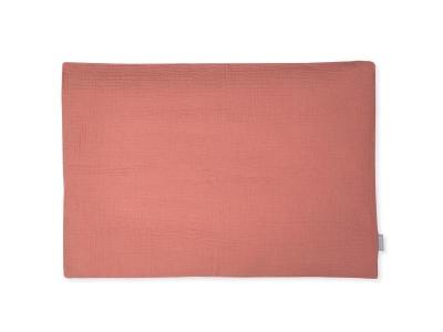 SEVIRA KIDS Taie d'oreiller b&eacute;b&eacute; enfant en gaze de coton terracotta 60x40 cm