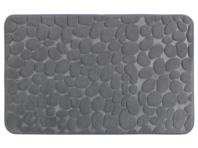 WENKO Tapis de salle de bain Pebbles - M&eacute;moire de forme - Gris