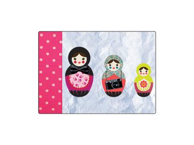 POUPEES RUSSES Tapis de souris 3 Poup&eacute;es russes by Cbkreation