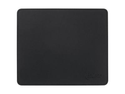 INLINE Tapis de souris  Premium en cuir PU 255x220x3mm noir 