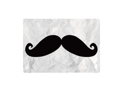 GENERIQUE Tapis de souris Moustache sur papier froiss&eacute; Cbkreation