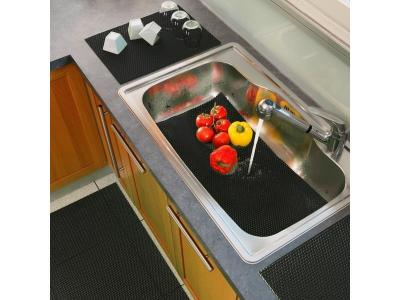 DECORLINE Decor Line 1740163 Tubulo Tapis Multi-Usages PVC Anthracite 32 x 43 cm