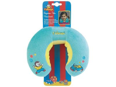 JEMINI  T`Choupi Coussidou en Peluche/Repose T&ecirc;te pour Enfant Bleu