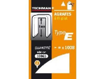 TECHMAN Agrafes fil plat type e 14mm10145 v
