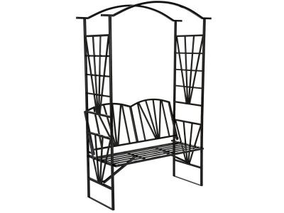 TECTAKE  arche de jardin avec banc int&eacute;gr&eacute; 400769