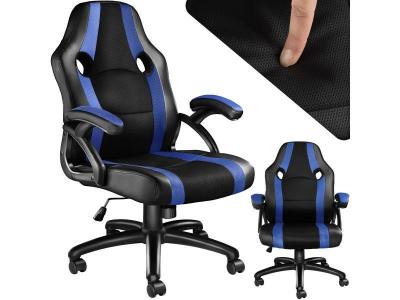TECTAKE  Chaise gamer BENNY - noir/bleu