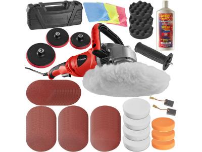 TECTAKE  Lustreuse Polisseuse Rotative 1400W - 58 pi&egrave;ces avec polish