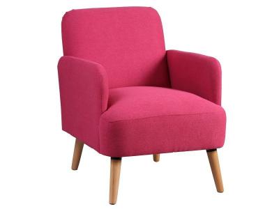 ALTOBUY TEODORE - Fauteuil Rembourr&eacute; Tissu Rose - 