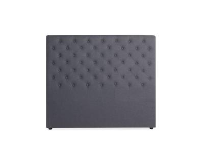 INTENSEDECO T&ecirc;te de lit capitonn&eacute;e Constance 140cm Tissu Gris - Gris