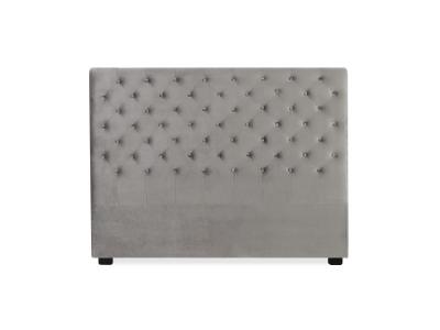INTENSE DECO T&ecirc;te de lit capitonn&eacute;e Constance 160cm Velours Gris