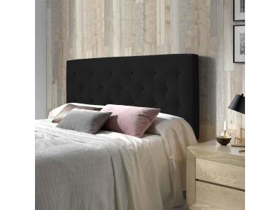 MARCKONFORT T&ecirc;te de lit oslo gris anthracite 140x100 ( 60 sans pieds)