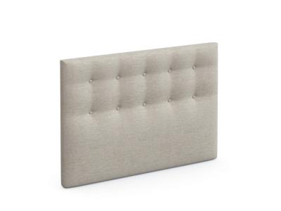 SOMEO T&ecirc;te de lit d&eacute;co capitonn&eacute;e beige lin -  200 - Ecru