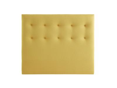 SOMEO T&ecirc;te de lit d&eacute;co capitonn&eacute;e jaune Aurore  180 - Jaune