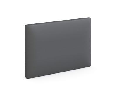 SOMEO T&ecirc;te de lit d&eacute;co simili cuir gris fonc&eacute; 90  Anthracite
