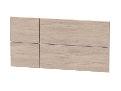 PEGANE Tete de lit enfant coloris effet bois/blanc - Hauteur 50 x Longueur 100 x Profondeur 3.2 cm --