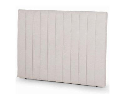 BUDWING  T&ecirc;te de Lit Capitonn&eacute;e 120x160 cm FLORANCE Beige   Epaisseur 8 cm