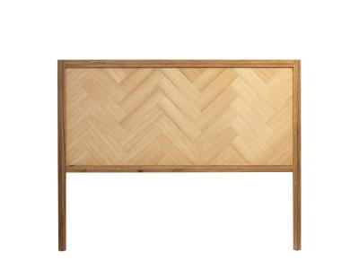 TERRE DE NUIT T&ecirc;te de lit marqueterie 160 cm en bois massif naturel - 