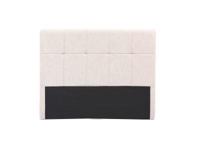 MILIBOO T&ecirc;te de lit en tissu naturel L160 cm CLOVIS L161xT12xH111