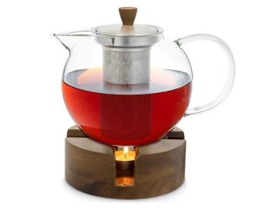 KLARSTEIN Th&eacute;i&egrave;re - Glaswerk Sencha - 1,3L - En verre borosilicat&eacute; - Filtre et r&eacute;chaud inclus